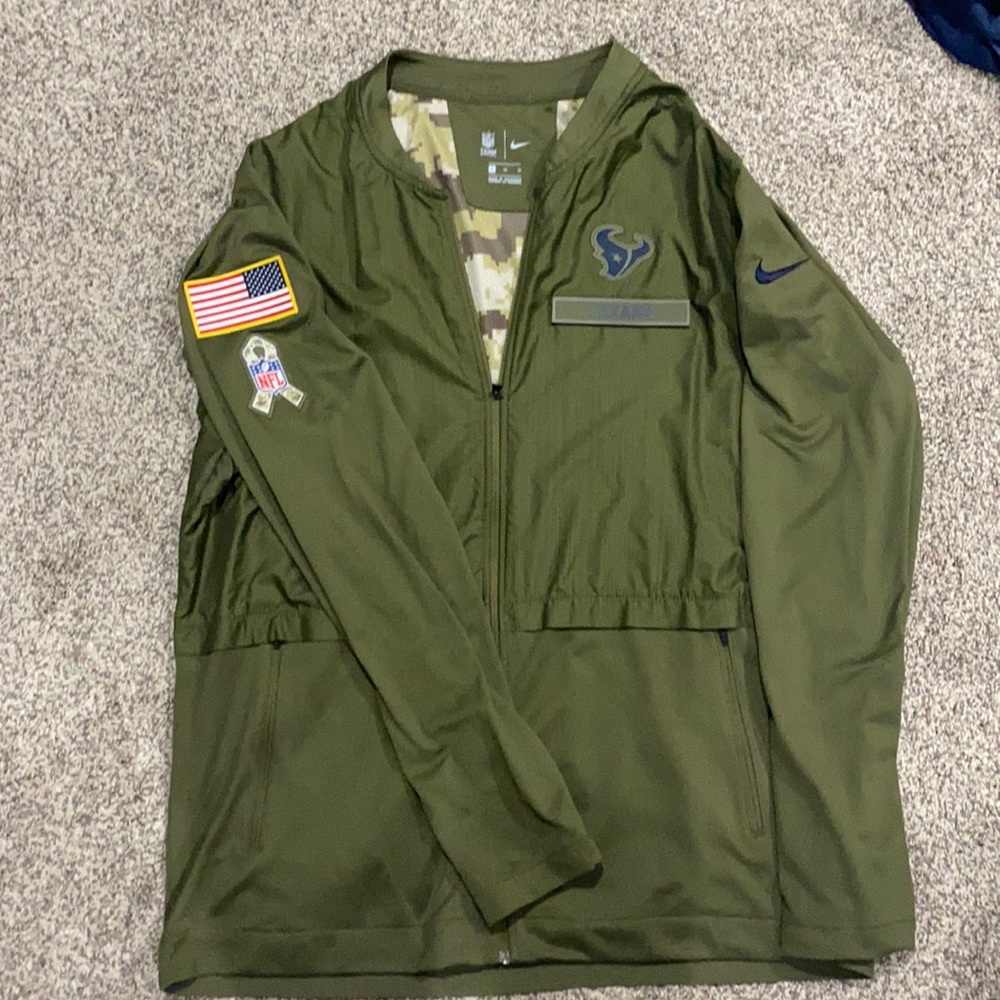Texans zip-up windbreaker
